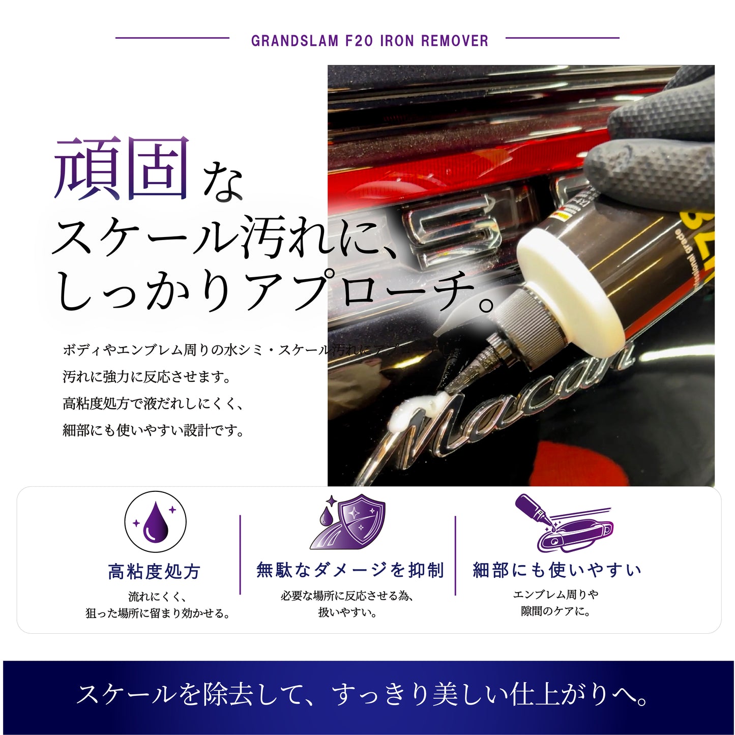 GRANDSLAM M78 スケール除去剤　流れにくい高粘度処方