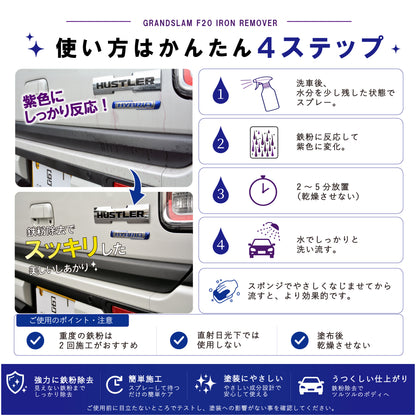 GRANDSLAM F20 鉄粉除去剤 500ml 低臭タイプ フローラルの香り